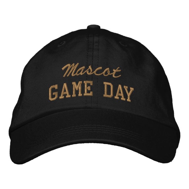 Benutzerdefiniertes Maskottchen oder Teamname für  Bestickte Baseballkappe (Vorderseite)