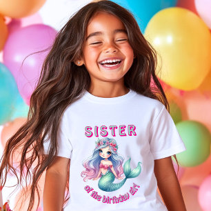 Benutzerdefiniertes Meerjungfrau-Schwester-des-Geb T-Shirt