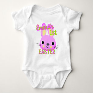 Benutzerdefiniertes MEIN ERSTES OSTERN Häschen Kle Baby Strampler