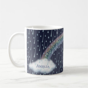 Benutzerdefiniertes Meldungsrainbow Arch & Clouds  Kaffeetasse
