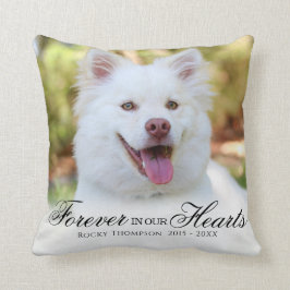 Benutzerdefiniertes Memorial für ein Dog-Throw-Kis Kissen