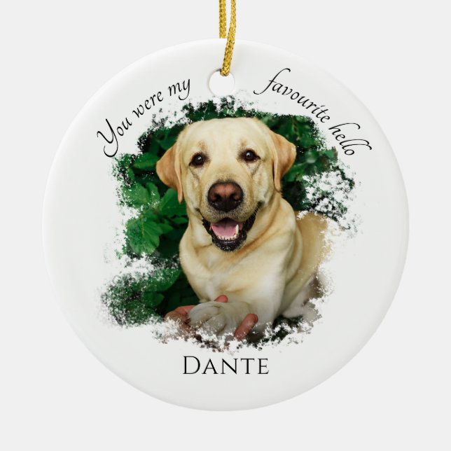Benutzerdefiniertes Memorial Sie waren mein Favori Keramik Ornament (Vorne)