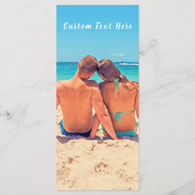 Benutzerdefiniertes Menü im Foto mit Textname Menükarte (Rückseite)