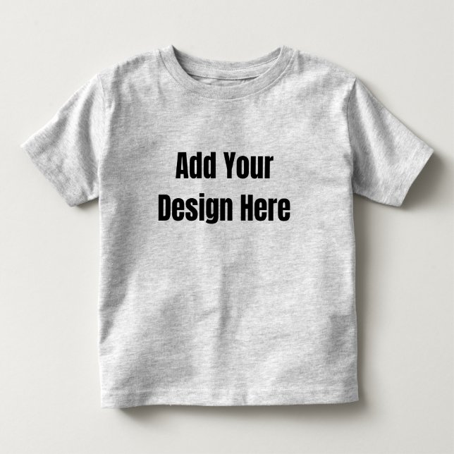 Benutzerdefiniertes minimales Design Foto oder Tex Kleinkind T-shirt (Vorderseite)
