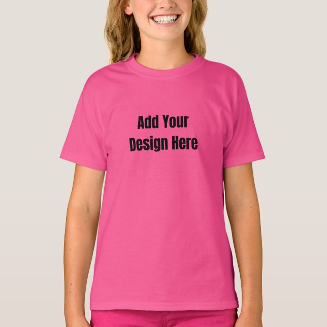 Benutzerdefiniertes minimales Design Foto oder Tex T-Shirt (Vorderseite)