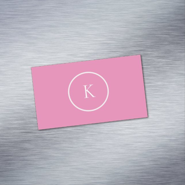 Benutzerdefiniertes minimalistisches Monogramm Magnetische Visitenkarte (Beispiel)