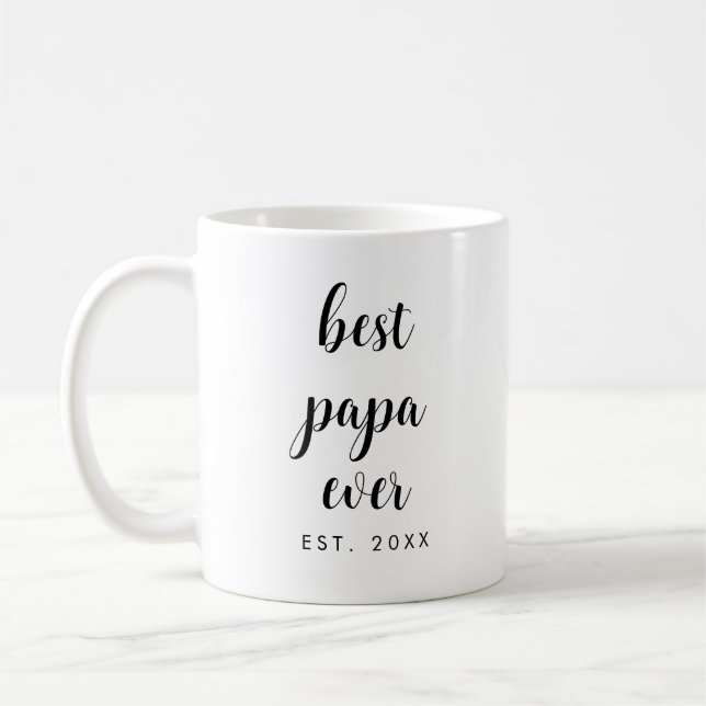 Benutzerdefiniertes Minimalistisches Template Skri Kaffeetasse (Links)