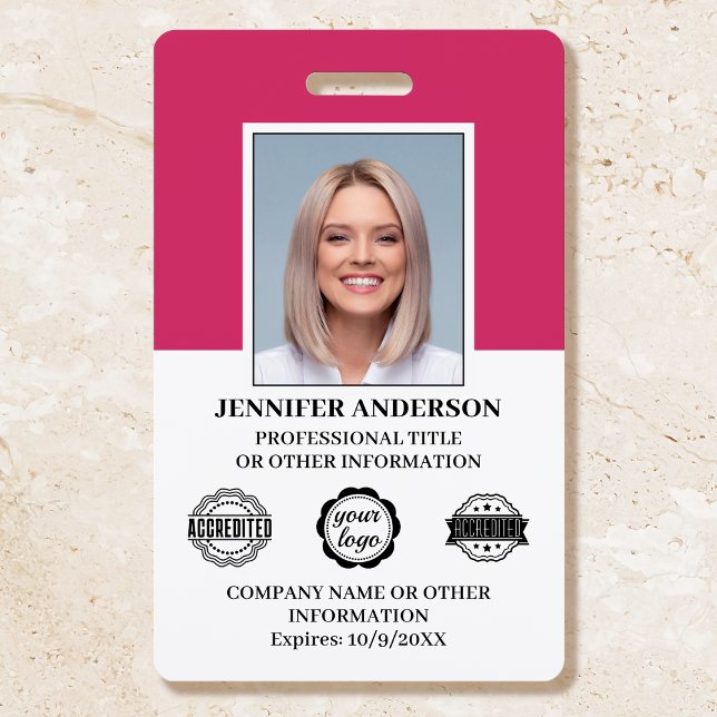 Benutzerdefiniertes Mitarbeiter-ID-Foto Logo Moder Ausweis (Von Creator hochgeladen)