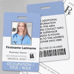 Benutzerdefiniertes Mitarbeiterfoto Barcode Logo S Ausweis