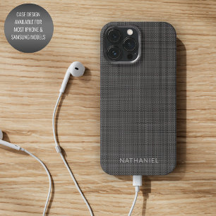 Benutzerdefiniertes Mittel-Dunkelgrau-Schwarzes Fa Case-Mate iPhone Hülle
