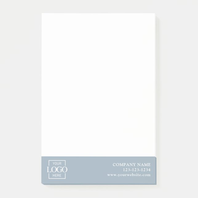 Benutzerdefiniertes modernes einfaches Geschäftslo Post-it Klebezettel (Vorderseite)