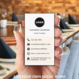 Benutzerdefiniertes, modernes Logo der Minimalisti Visitenkarte
