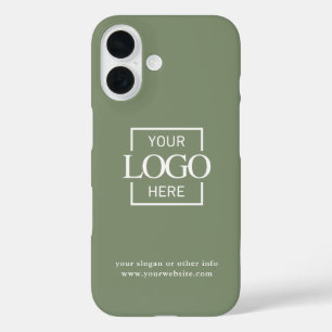 Benutzerdefiniertes modernes minimalistisches Logo iPhone 16 Hülle