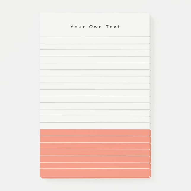 Benutzerdefiniertes, modernes Minimalistisches Man Post-it Klebezettel (Vorderseite)
