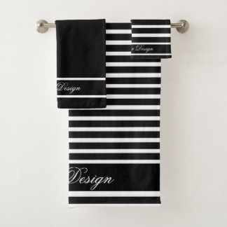 Benutzerdefiniertes Monochrome Zuhause Handtuchges Badhandtuch Set