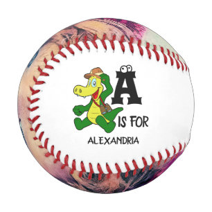 Benutzerdefiniertes Monogramm A ist für das komisc Baseball