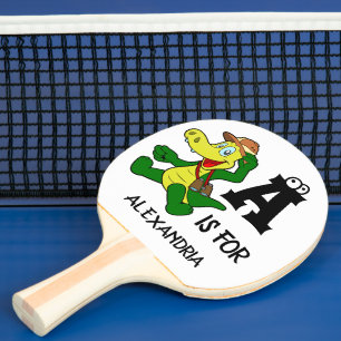 Benutzerdefiniertes Monogramm A ist für das komisc Tischtennis Schläger