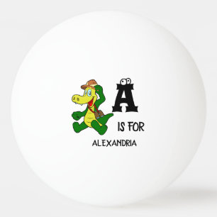 Benutzerdefiniertes Monogramm A ist für das komisc Tischtennisball