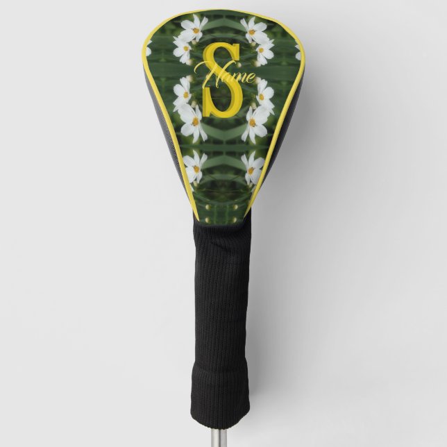 Benutzerdefiniertes Monogramm Anfangsbuchstabe Nam Golf Headcover (Vorderseite)