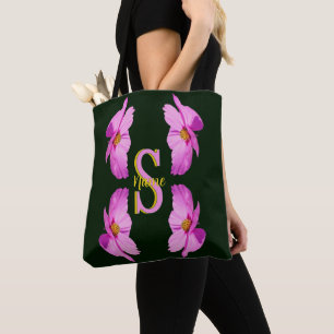 Benutzerdefiniertes Monogramm Anfangsbuchstabe Nam Tasche