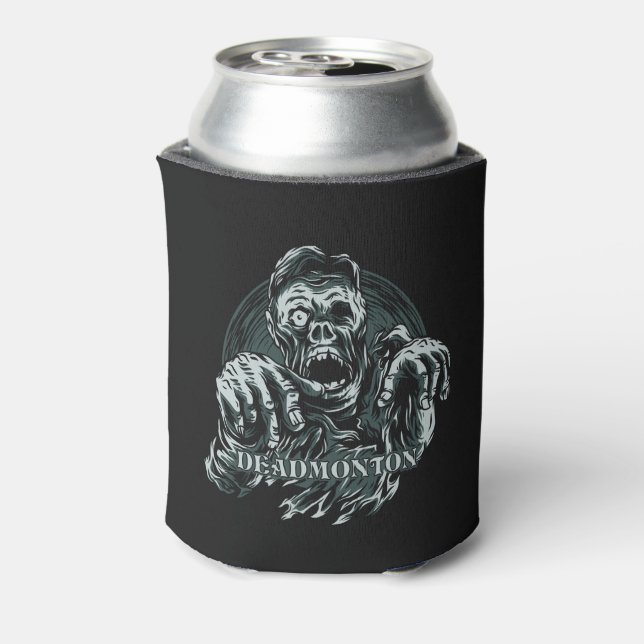 Benutzerdefiniertes Monogramm DEADMONTON kann kühl Dosenkühler (Kanne Rückseite)