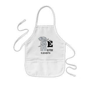 Benutzerdefiniertes Monogramm E ist für niedlichen Kinderschürze