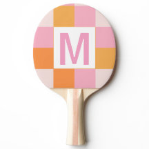 Benutzerdefiniertes Monogramm Elegantes rosa geome