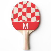Benutzerdefiniertes Monogramm elegantes weiß-rotes