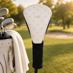 Benutzerdefiniertes Monogramm-Erbstück-Bogen Elega Golf Headcover
