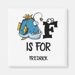 Benutzerdefiniertes Monogramm F ist für die Abbild Magnet
