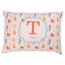 Benutzerdefiniertes Monogramm farbiges Dog-Muster