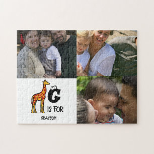 Benutzerdefiniertes Monogramm G ist für Giraffen n