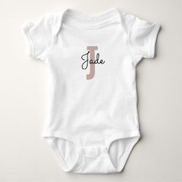 Benutzerdefiniertes Monogramm-Geschenk für Namen,  Baby Strampler