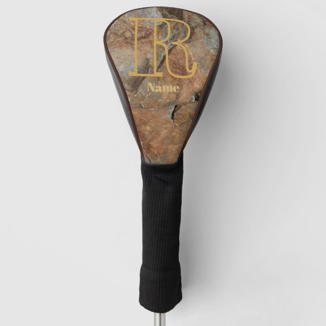 Benutzerdefiniertes Monogramm Ihr Anfangsbuchstabe Golf Headcover (Vorderseite)