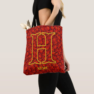 Benutzerdefiniertes Monogramm Ihr Anfangsname Eich Tasche