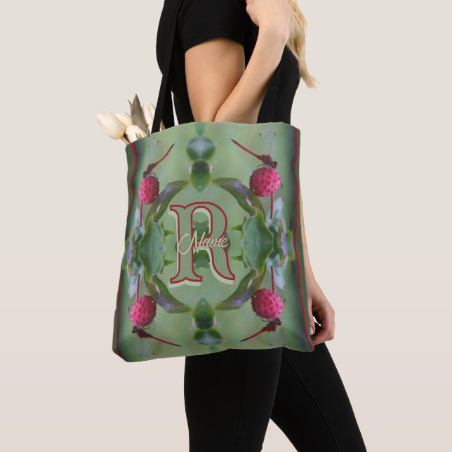 Benutzerdefiniertes Monogramm Ihr Anfangsname Libe Tasche (Von Nahem)