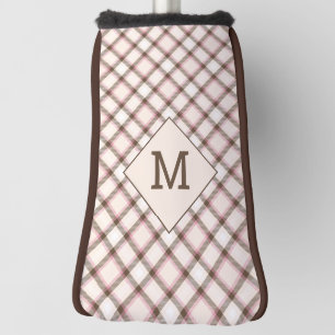 Benutzerdefiniertes Monogramm Kariert / Tartan Mus Golf Headcover