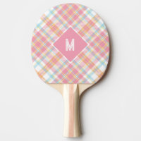 Benutzerdefiniertes Monogramm Kariert / Tartan Mus