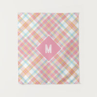 Benutzerdefiniertes Monogramm Kariert / Tartan Mus