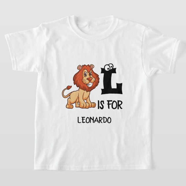 Benutzerdefiniertes Monogramm L ist für niedliche  T-Shirt (Ablage )