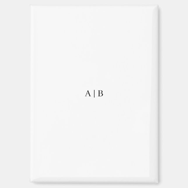 Benutzerdefiniertes Monogramm Magnet (Vorderseite)