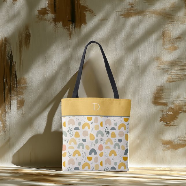 Benutzerdefiniertes Monogramm mit Abstraktem Arch  Tasche (Von Creator hochgeladen)