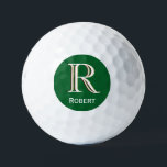 Benutzerdefiniertes Monogramm mit drei Ebenen mit  Golfball<br><div class="desc">EINZIGARTIGE LAYERING DES MONOGRAMM - schauen Sie genau hin und Sie werden drei Farben sehen, die ihm das Gefühl der Tiefe geben. Personalisiert zusätzlich mit dem Vornamen. Spezielle Idee für ein Geschenk oder Sie können einfach nur für sich selbst genießen! Wenn Sie Fragen zum Design oder eine spezielle Anfrage haben,...</div>