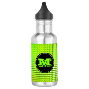 Benutzerdefiniertes Monogramm mit hellgrünem LED-M Trinkflasche
