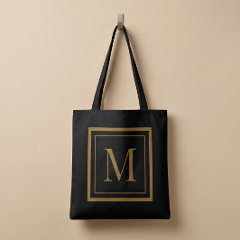 Benutzerdefiniertes Monogramm mit schwarzem und go Tasche