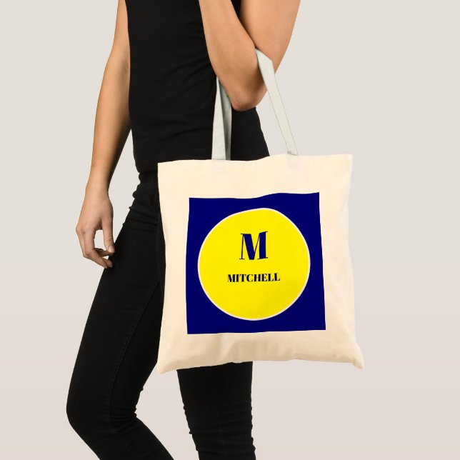 Benutzerdefiniertes Monogramm & Namensdesign – Per Tragetasche (Vorderseite (Produkt))
