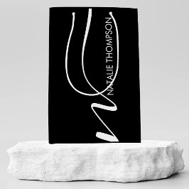 Benutzerdefiniertes Monogramm Personalisiert mit N Mittlere Geschenktüte