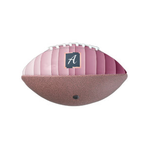 Benutzerdefiniertes Monogramm Rosa Gradient Vertik Football