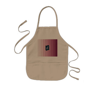 Benutzerdefiniertes Monogramm Rosa Gradient Vertik Kinderschürze