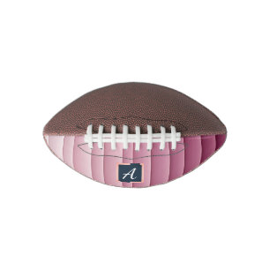 Benutzerdefiniertes Monogramm Rosa Gradienten-Vert Football